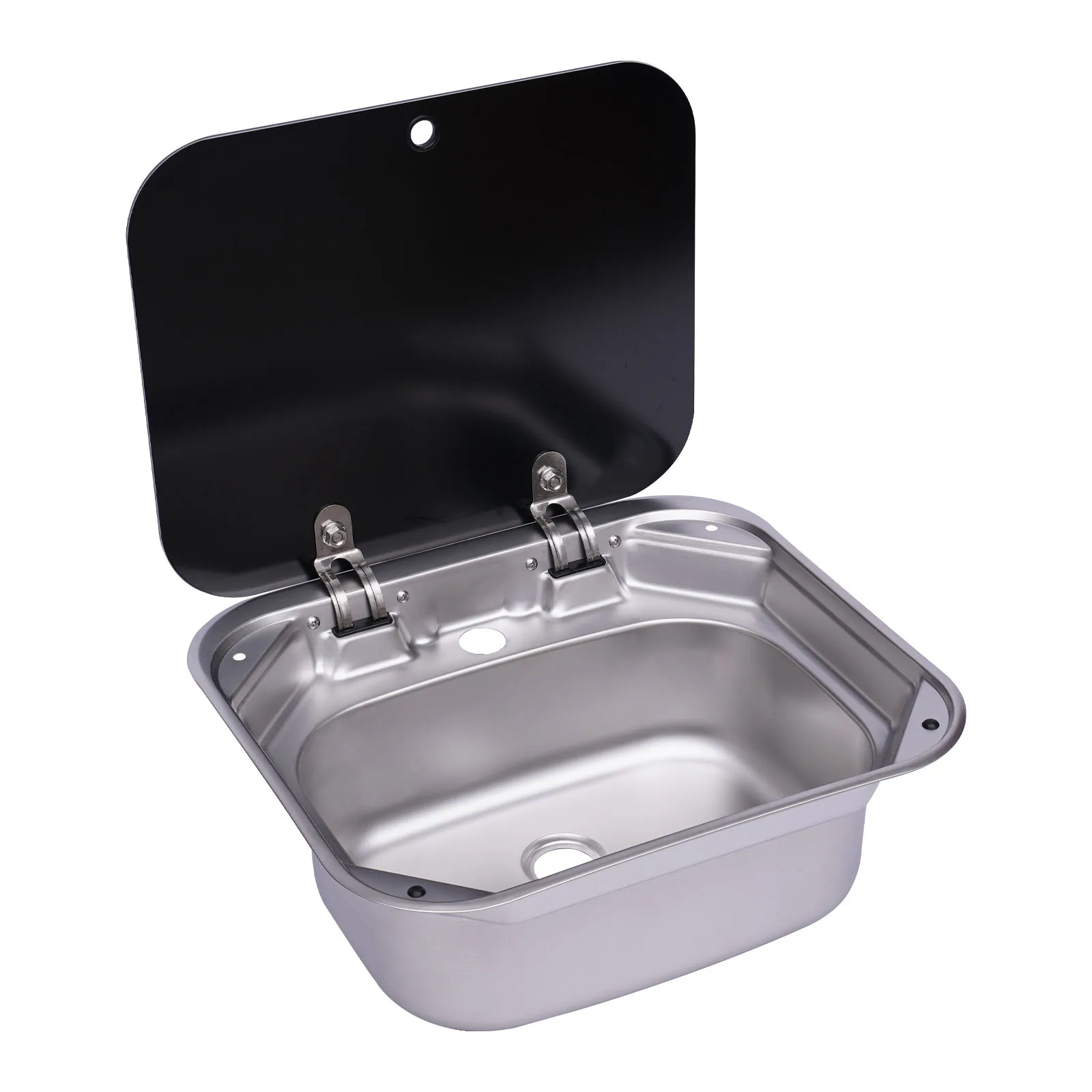 

Набор кухонных раковин для автофургона, раковина для ручной умывальника для лодки с крышкой из закаленного стекла, аксессуары для прицепа для кемпинга на колесах
