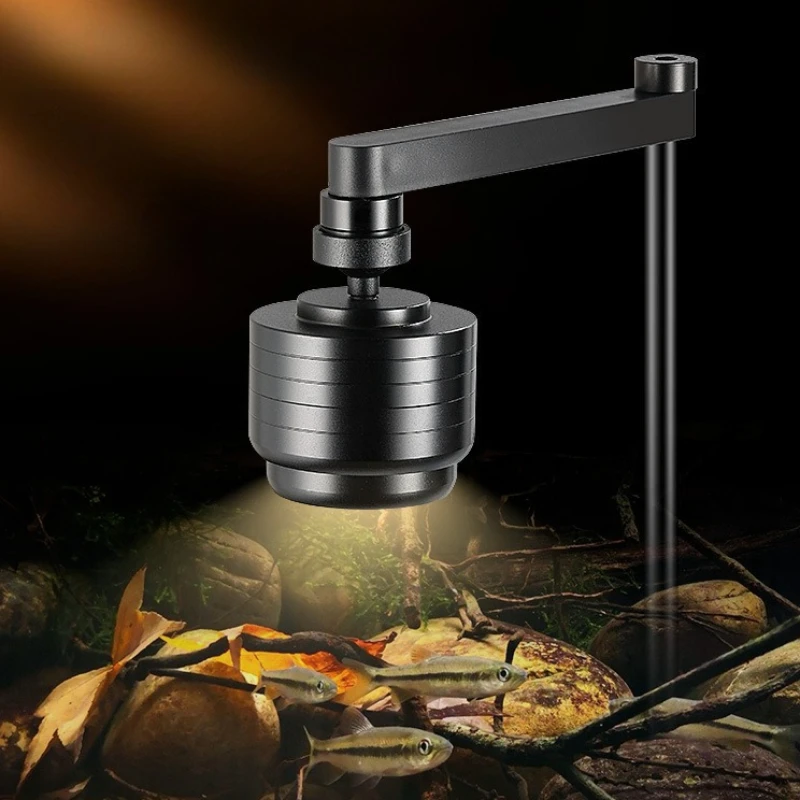 Clip‑on LED Aquarium Light 3 Colors Waterproof Adjustable Lamp For Fish Tank Aquatic Plants