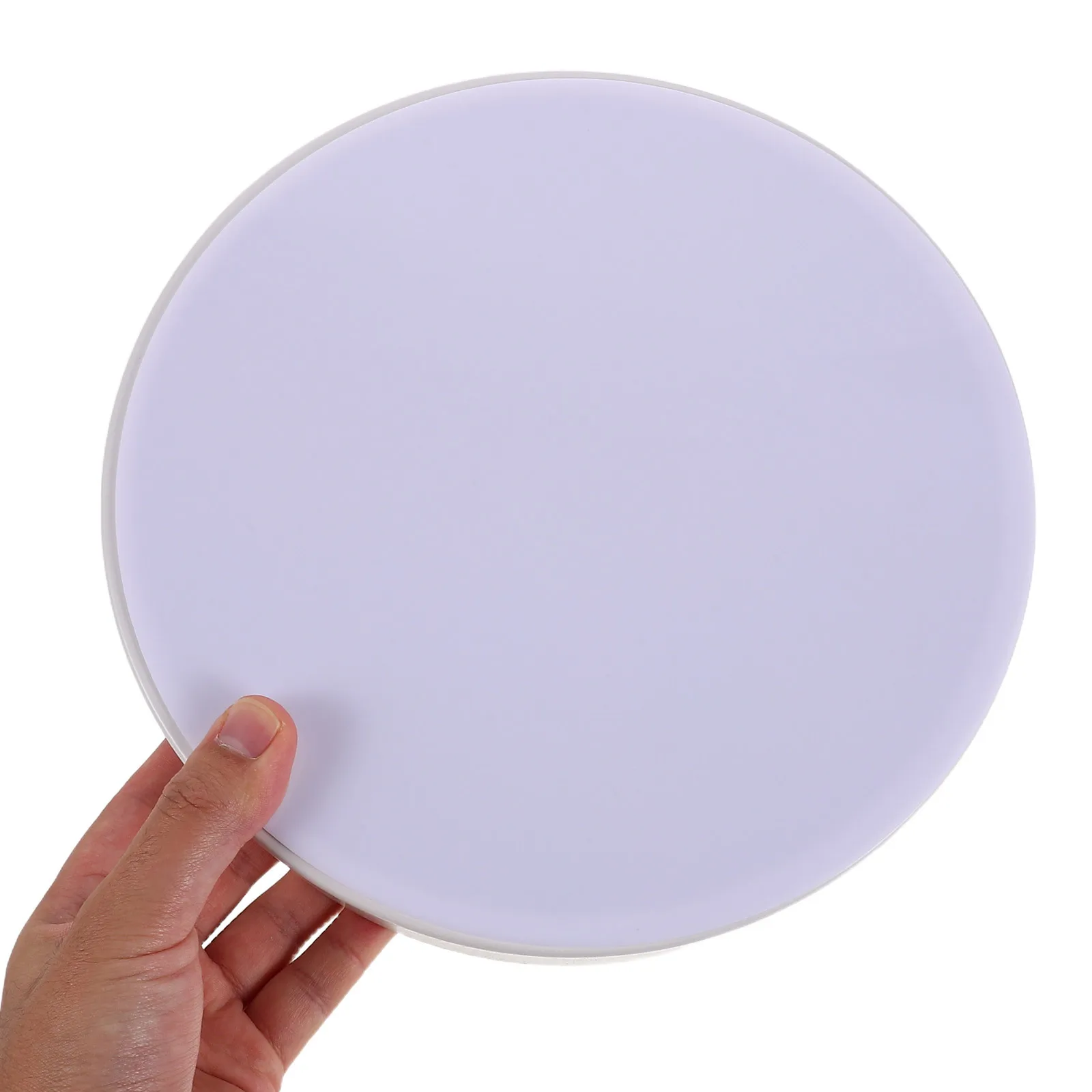 

9Inch Round White Plastic Ceiling Light Cover Flush Mount Lamp Shade For Kitchen Hallway Living Room Office Studio Nordic Style