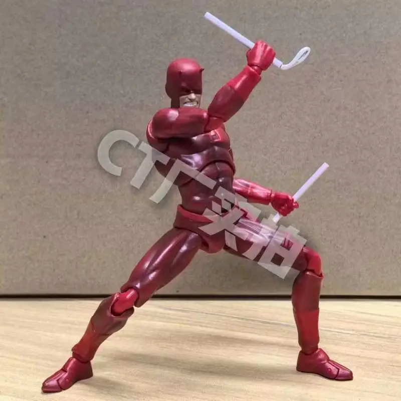 In Stock Ct Toys Daredevil Mafex 223 Comic Version Figure SHF Anime Action Figure Figurine Statue Model Custom Gifts Kids Toys