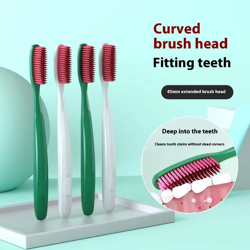 【1/3PCS Long Headed Soft Bristled Adult Toothbrush Simple Household Independent Packaging Cleaning Gum Oral Teeth】