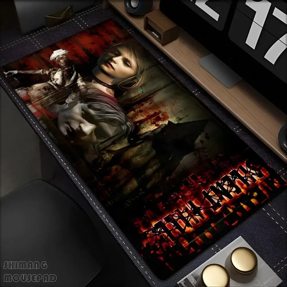 

S_silent Hill 2 Mouse Pad Floor Mat Mousepad Large Gaming Compute Gamer PC Keyboard Mouses Mat XXL 900x400x3mm mouse pad