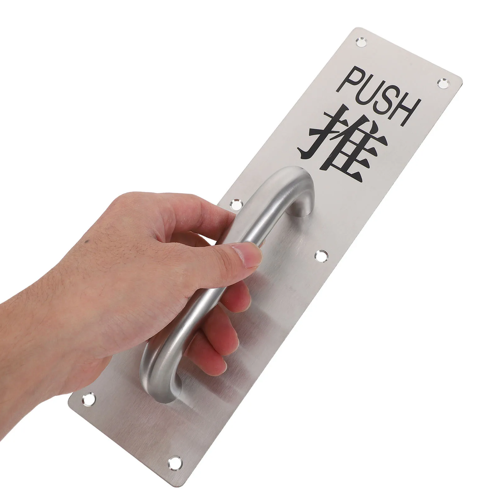 

Stainless Steel Push Pull Handle Heavy Duty For Sliding Glass Cabinet Barn Doors Smooth Silent Operation Modern Hardware