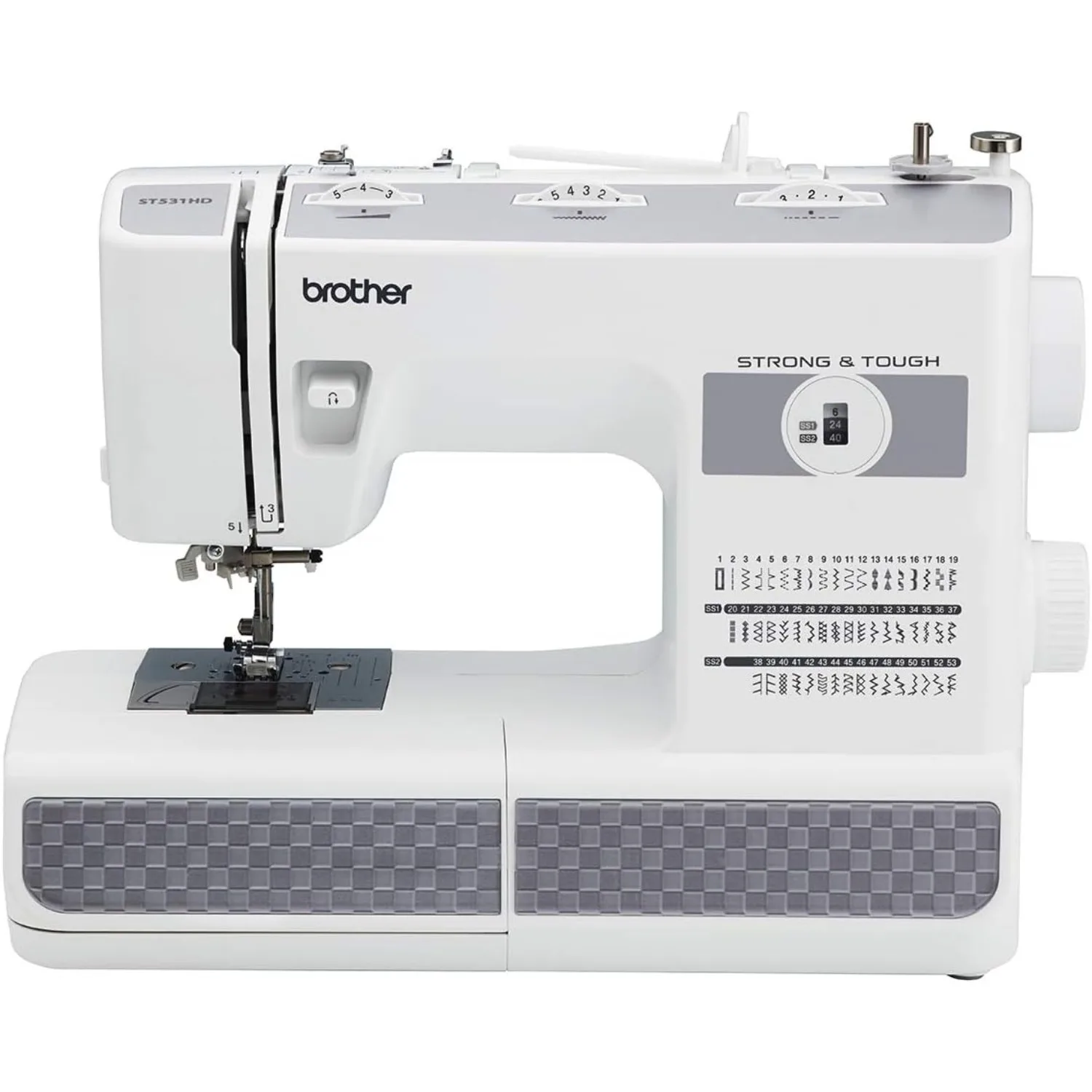 ST531HD Strong & Tough 53 Stitch Sewing Machine with Finger Guard 16x8x12