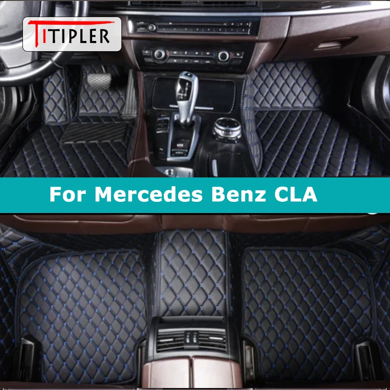 

TITIPLER Custom Car Floor Mats For Mercedes Benz CLA X117 X118 C117 Auto Carpets Foot Coche Accessorie