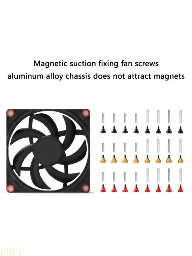 

CS1W Toolless Mounting Screw For PC Cooling Fan Heat Dissipation Metal Material