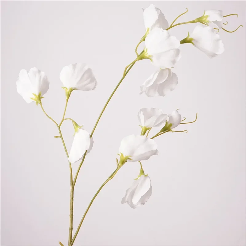 5 Stück/Set Künstliche Blumen mit Echtem Touch, Feuchtigkeitsspendende Erbsenblumen, Hochzeitsdekoration, Party-Blumenarrangement, Wohnaccessoires – Detail 8
