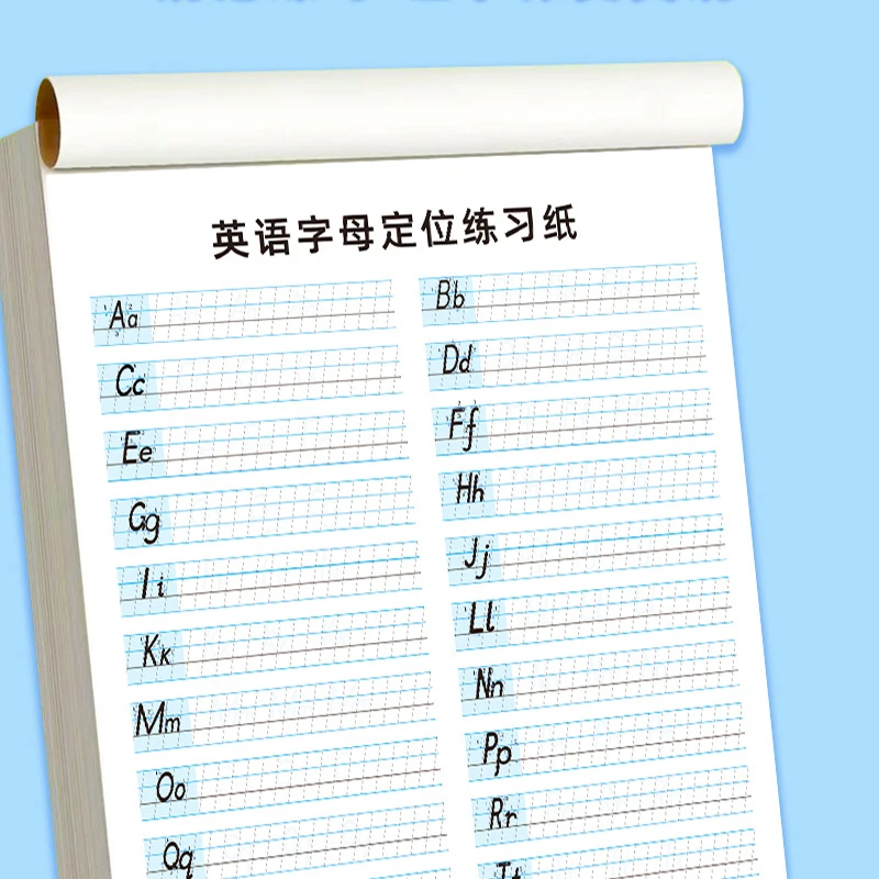 Daily One-Page ABC Alphabet Practice Paper Workbooks English Letters A-Z for Kids & Adults Early Writing Skills Learning