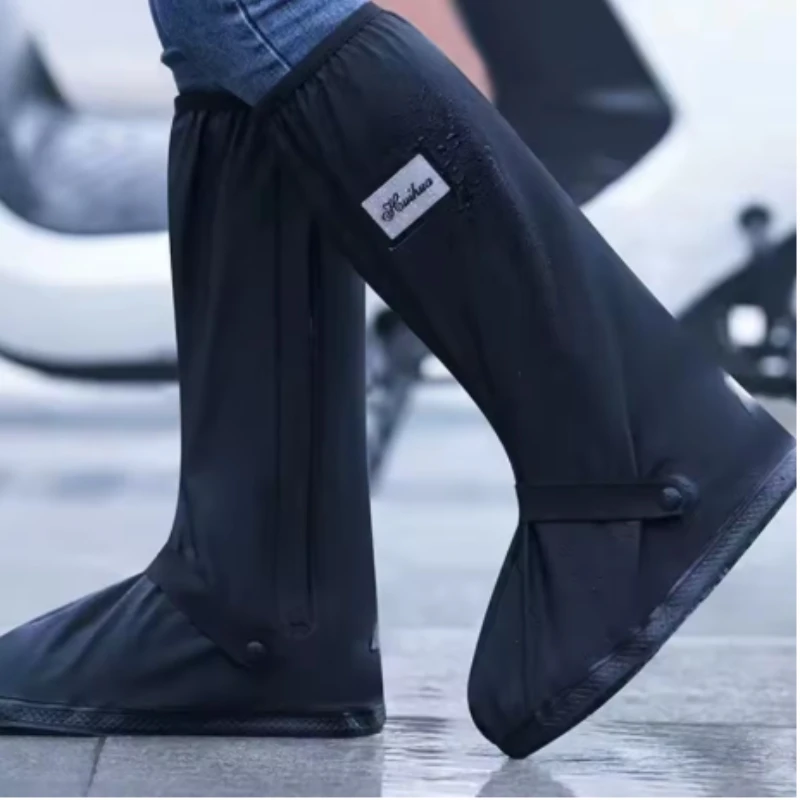 Rainproof Shoe Cover Anti Slip Thickened Wear-resistant Outdoor Sand Resistant High Cylinder Riding Boots Cover in Rainy Days