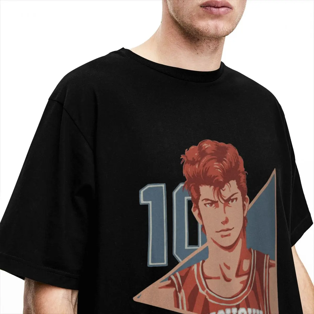 Vintage T Shirt Slam Dunk 100% Cotton T-Shirts The First 2024 Hip Hop Tshirt for Men Beach Y2K Retro Print Short Sleeve Tops