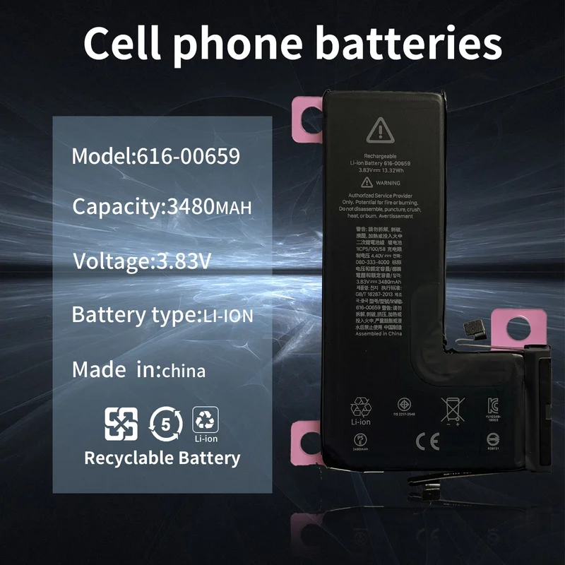 Replace the battery Applicable Apple iPhone 11 Pro 616-00659 3480mAh + Adhesive Tape