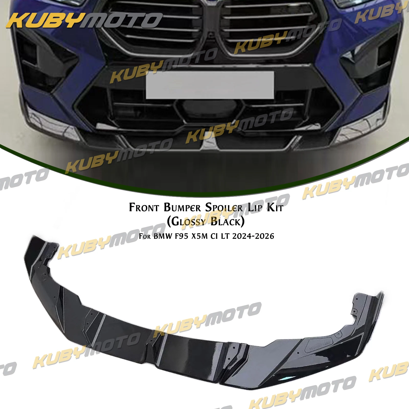 

Car Front Spoiler Lip Lower Splitter For BMW F95 X5M CI LT 2024-2026