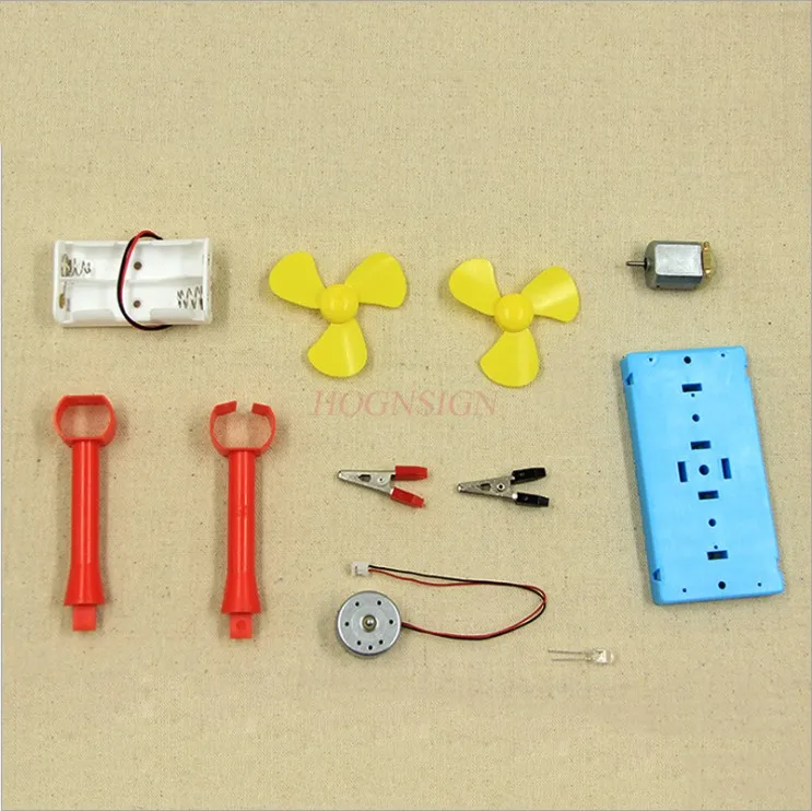 1 SET Physics Invention Toy Small Maker Toy Wind Power Science Experiment DIY Material Student