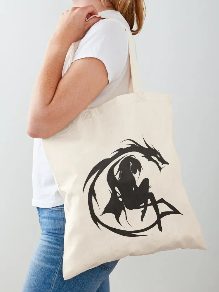 

grimes logo new black on white Tote Bag hand bags Portable shopping bag ecological bags Shopper bag