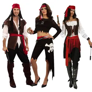 Female Caribbean Pirates Capatain Costume with Hat Halloween Role Playing Cosplay Suit Woman Medieval Gothic Fancy Dress AliExpress 200000532