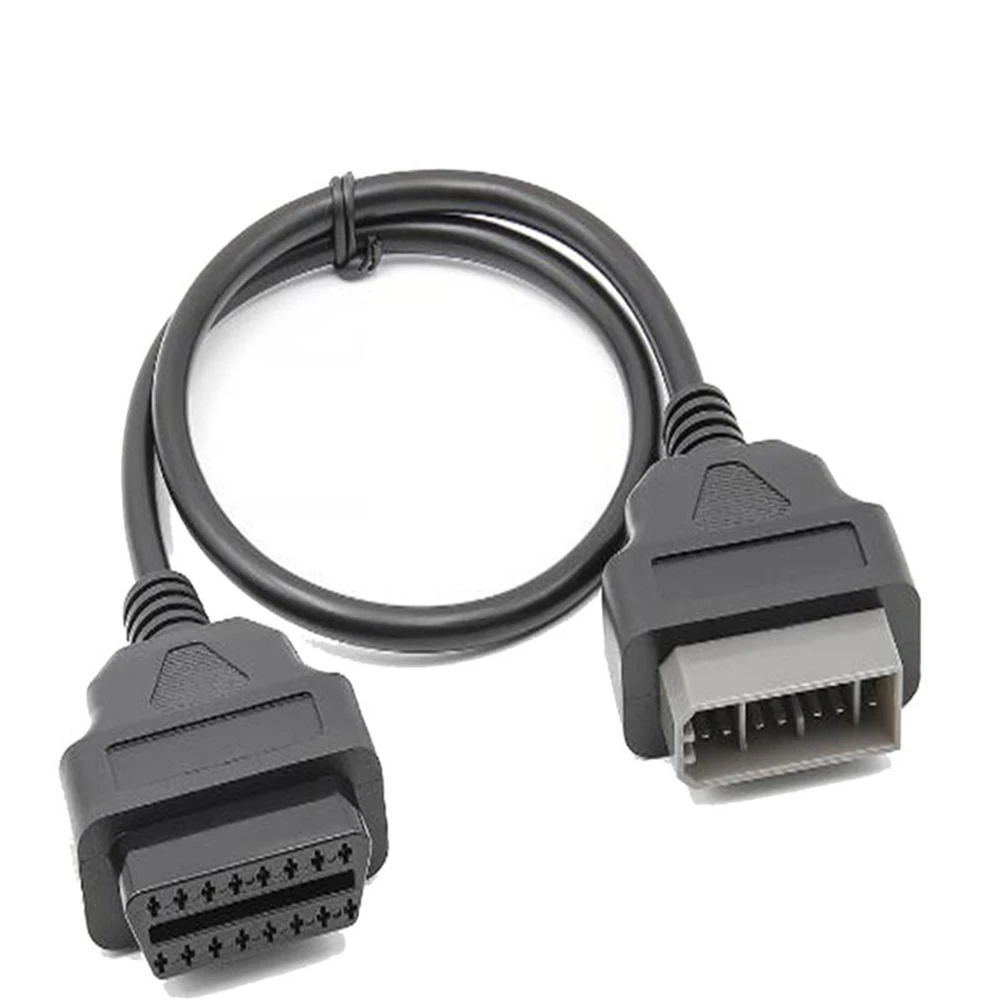 For Nissan 14 Pin to OBD2 16 Pin Cable Car Diagnostic Connector For Nissan 14Pin to 16Pin OBD OBDII Adapter