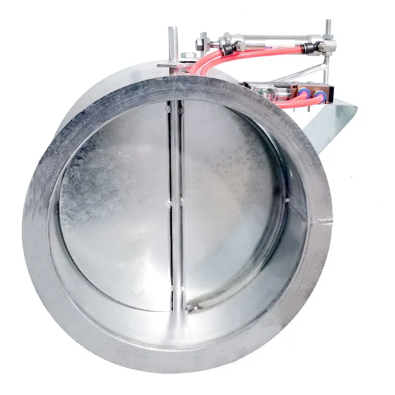 Manual pneumatic control flapper valve stainless steel 304 dust removal system automatic adjustment of ventilation ducts
