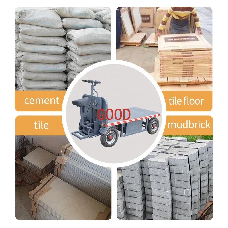 48 В 1000 Вт тележка Долли, движущаяся платформа, ручная грузовик, загрузка 900 кг для складских строительных площадок