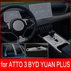 For BYD Atto 3 Yuan Plus 2022 2023 Car Interior Center console Transparent TPU Protective film Anti-scratc film Accessories