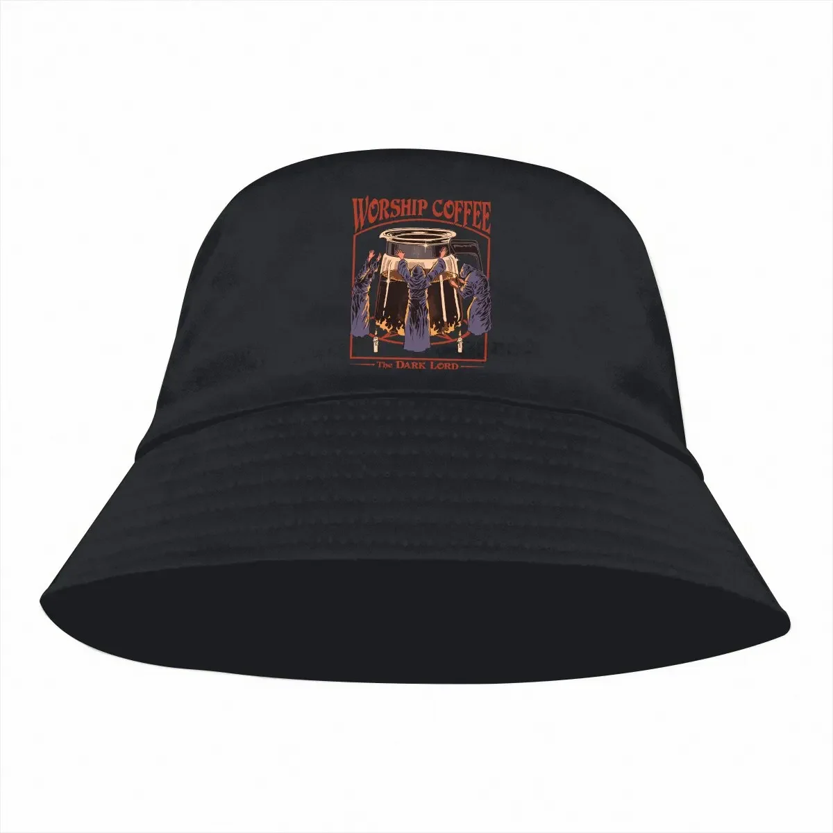 Baphomet Satan Lucifer Bucket Hat Worship Coffee Men's Women's Fisherman Cap Hip Hop Beach Sun Fishing Hats