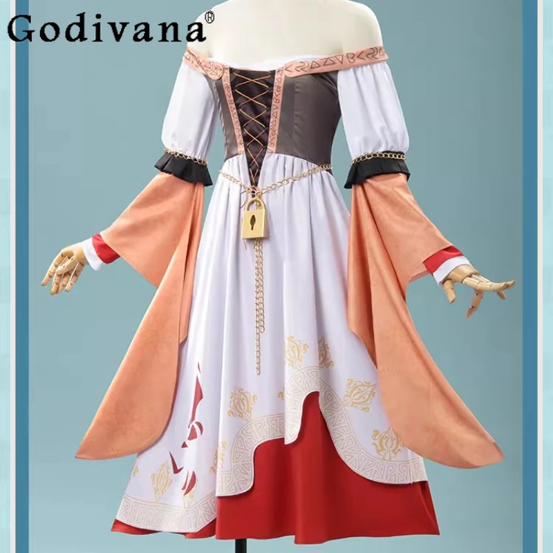 الزي الدعامة زي البدلة للنساء لعبة موحدة الهوية الخامس فتاة صغيرة تأثيري فستان الفتيات ذكريات حفلة الهالوين