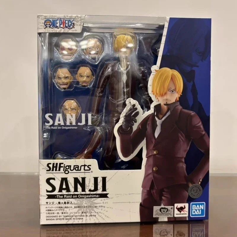 

Лидер продаж 2024, цельная экшн-фигурка S.h. Фигуртс, Sanji Luffy, аниме рейд на Onigashima, статуэтка, декоративная модель, игрушки, подарки