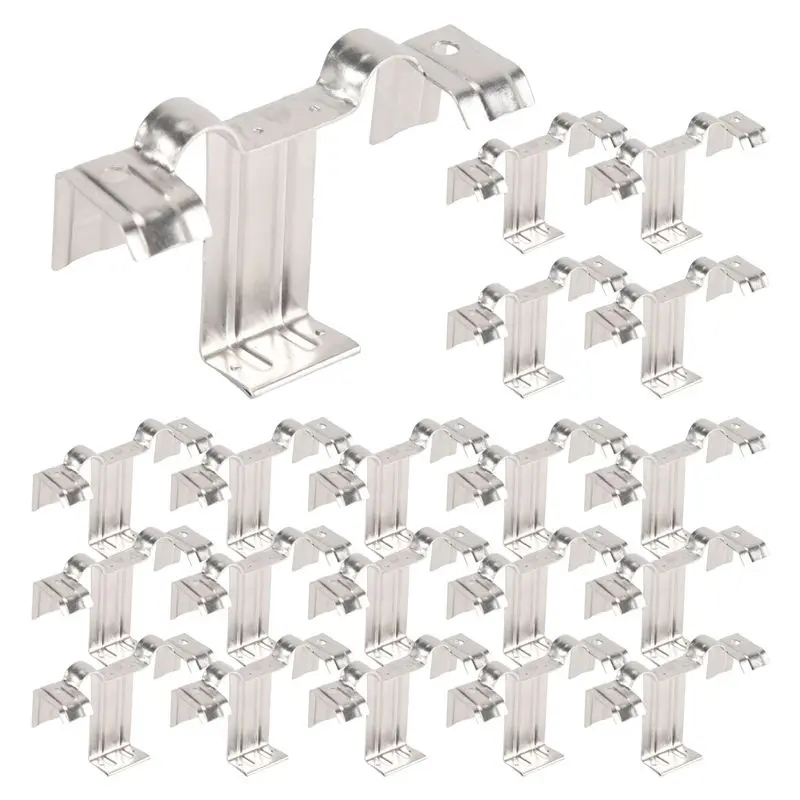 BHBD-20PCS Photovoltaic Panel Drainage Buckle Surface Plate Solar Panel Water Drain Clip For Solar Panel Draining 30Mm Easy To U