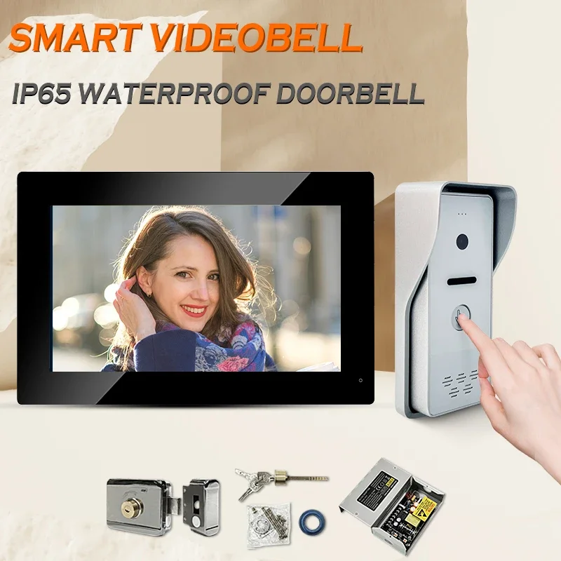 

latest Scan card open door new intercom phone power ip video door bell wireless app touch snapshot button to take a picture.