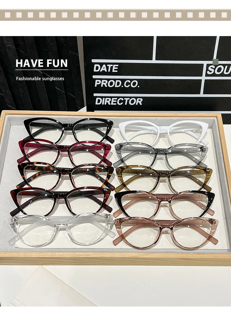 Vintage Cat-Eye-Photochrom-Brille für Damen und Herren, modische Outdoor-Anti-UV-Presbyopie-Brille, trendige Retro-HD-Fernsichtbrille – Detail 7