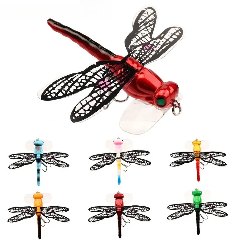 1 unidade de Isca Artificial de Superfície (Topwater) tipo Libélula, 7,5cm/6,2g, para Pesca de Truta, Isca Rígida para Corrico, Isca Seca, Isca de Inseto, Popper, Wobbler