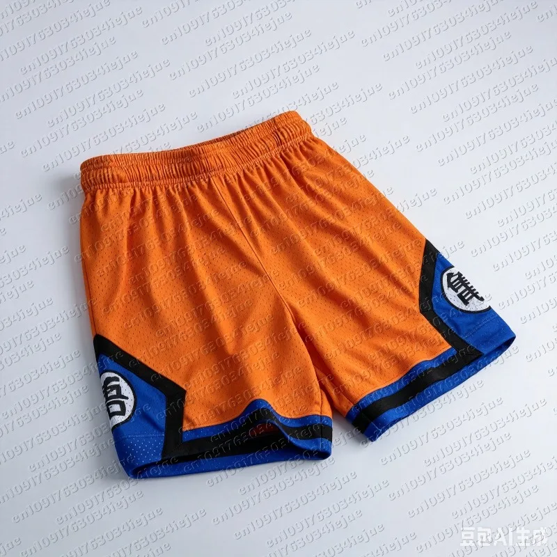Dragon Ball Goku Kame Symbol Mesh Shorts Men Women Summer Quick Dry Breathable Sports Casual Jogger Shorts