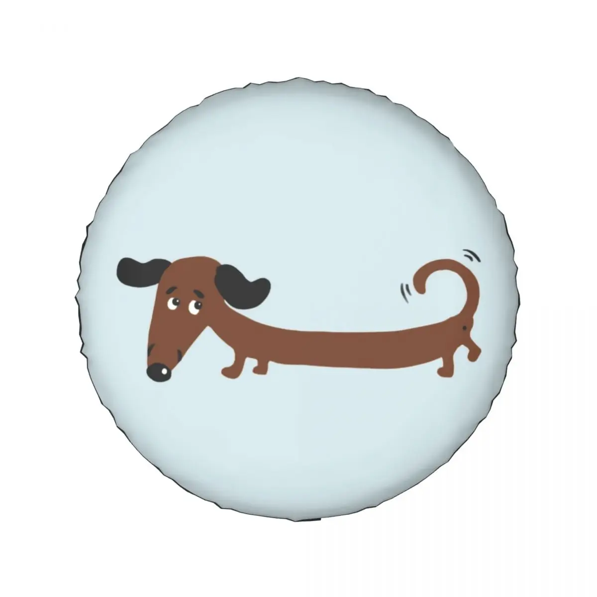 Badger Sausage The Wiener Dog Spare Wheel Cover for Jeep Hummer 4x4 Trailer Custom Dachshund Tire Protector 14-17 Inch