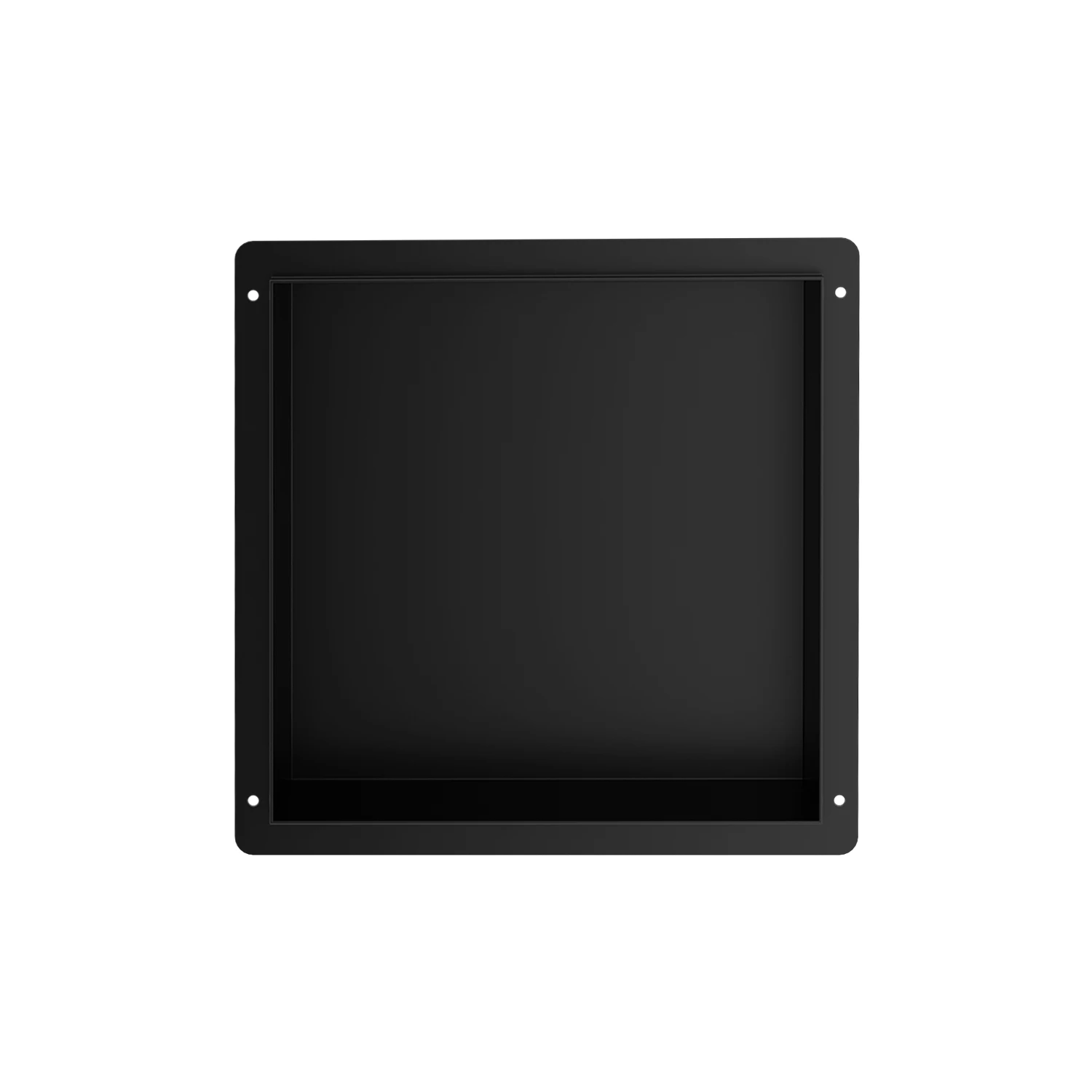 Frameless matte black square niche shower wall niche 12x 12 inches ready to ship from US warehouse