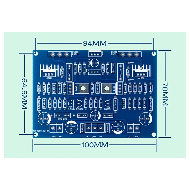 2SC3264 HIFI 120W Power Amplifier Board Refer To The Golden Voice Route Fully Symmetric Fully Complementary Easy To Use