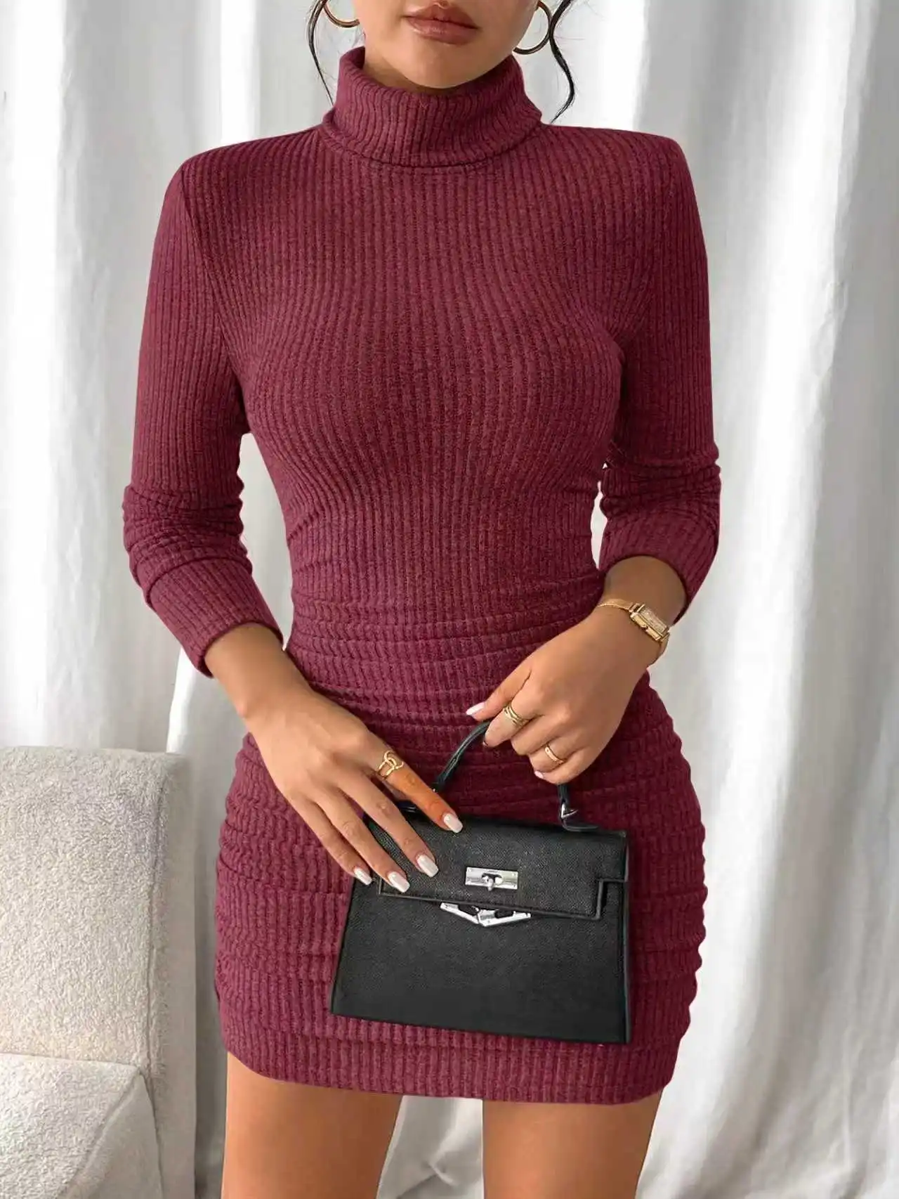 Thumbnail 3 - #81 Top Ribbed Knit Dress Picks for Every Budget