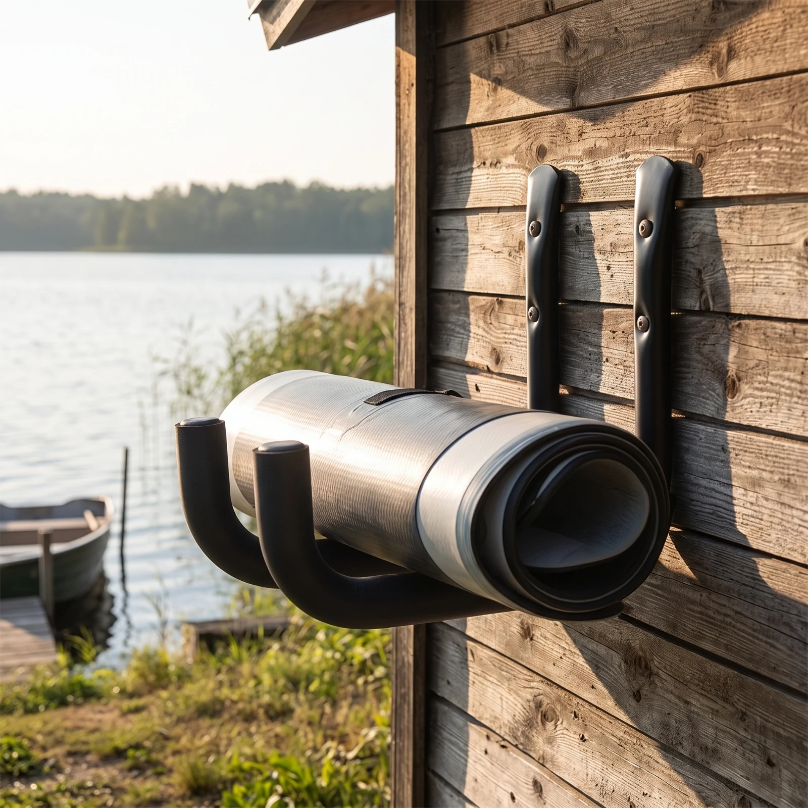 Kayak Rack Padded Paddle Board Rack Kayak Carrier Space Saving Paddle Board Carrier Easy to Install for Kayakers, Garage