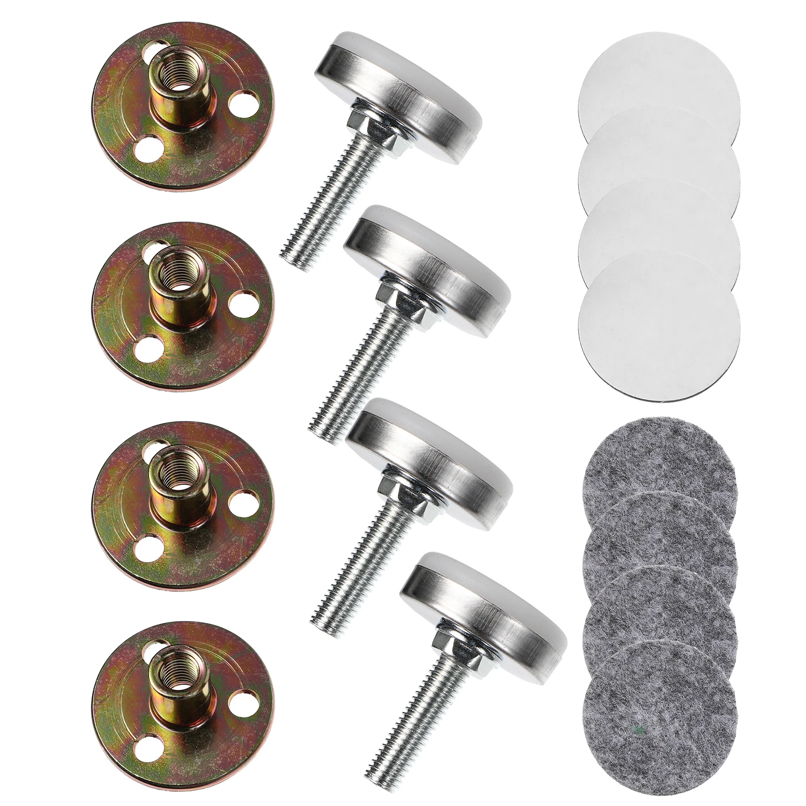 

4pcs Furniture Levelers Glide Leg Levelers Leveling Foot Adjuster Sofa Raiser Bed Frame Anti-Shake Tools Heavy Duty Chair Table