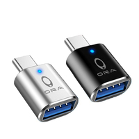 For ORA 02 03 Funky Cat GT Good Cat White Cat iQ iQ5 USB 3.0 To Type C Adapter LED USB 3.0 OTG adapter Micro USB Data Transfer