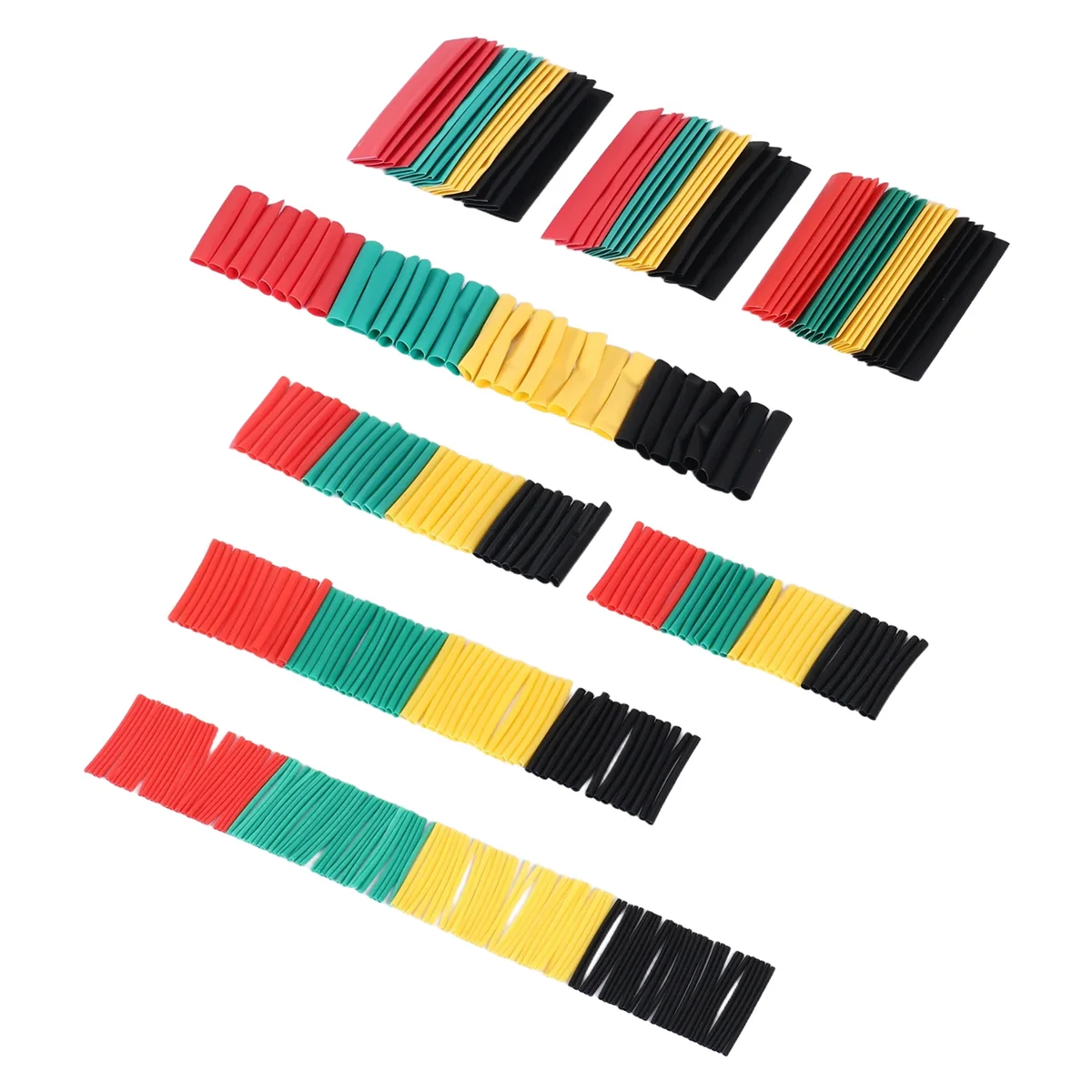 HEIßER 328Pcs Auto Elektrische Kabel Schrumpf Schlauch Schläuche Wrap Hülse Sortiment
