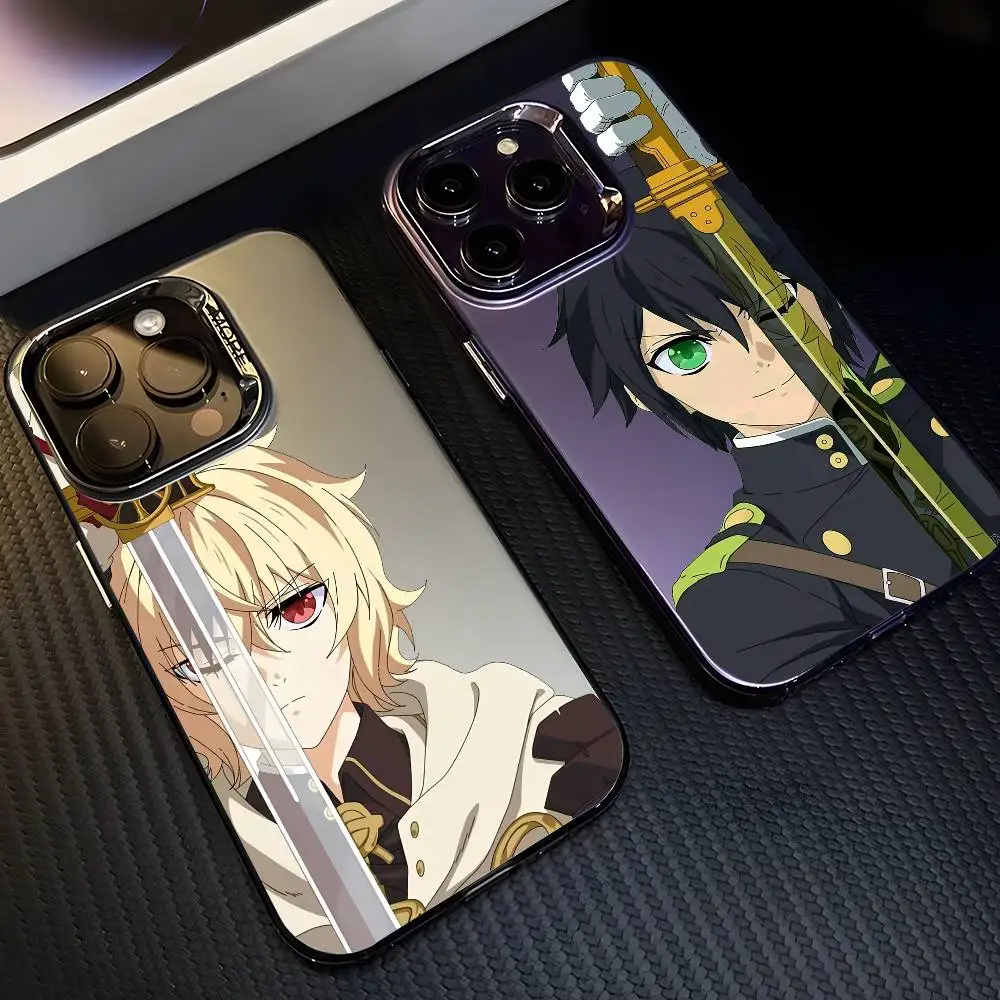 S-Seraph Of The End Cool Phone Case For IPhone 17 16 15 14 13 12 11 Pro Max Air Multicolor Matte Laser Metallic Aurora Funda