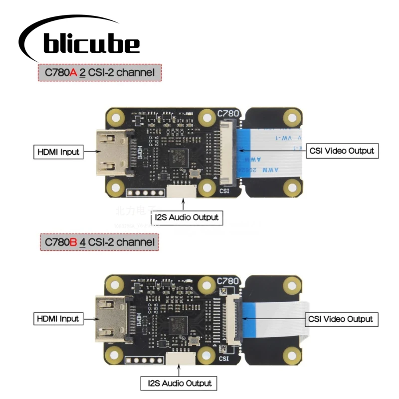 Imagem -02 - Entrada Hdmi para Csi2 Adaptador I2s Blikvm e Pikvm Kvm sobre ip Placa Suporta Áudio e Backpower 1080p 60hz Hdmi