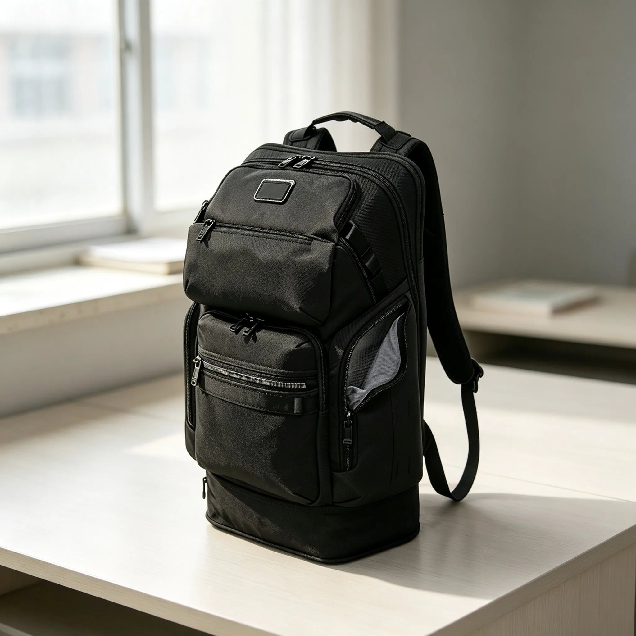 Trendy Fashion Men's Nylon Rucksack, Business Casual Daily Backpack