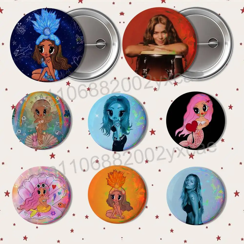 Ahi Still MATADORA Karol G Creative Round Badge Button Pin Bag Decor Fans Collection Friends Gift Brooch