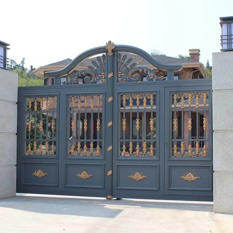 High Quality Aluminum Alloy Door Made in China Customizable Garden Gates Customizable