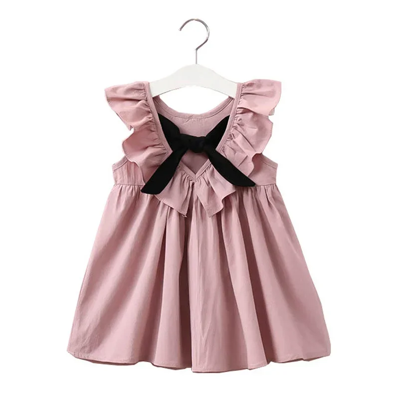2021 New Summer Girls\' Dress Strap Colorful Casual Sleeveless Party Princess Dress Cute Children\'s Baby Kids Girls Clothing