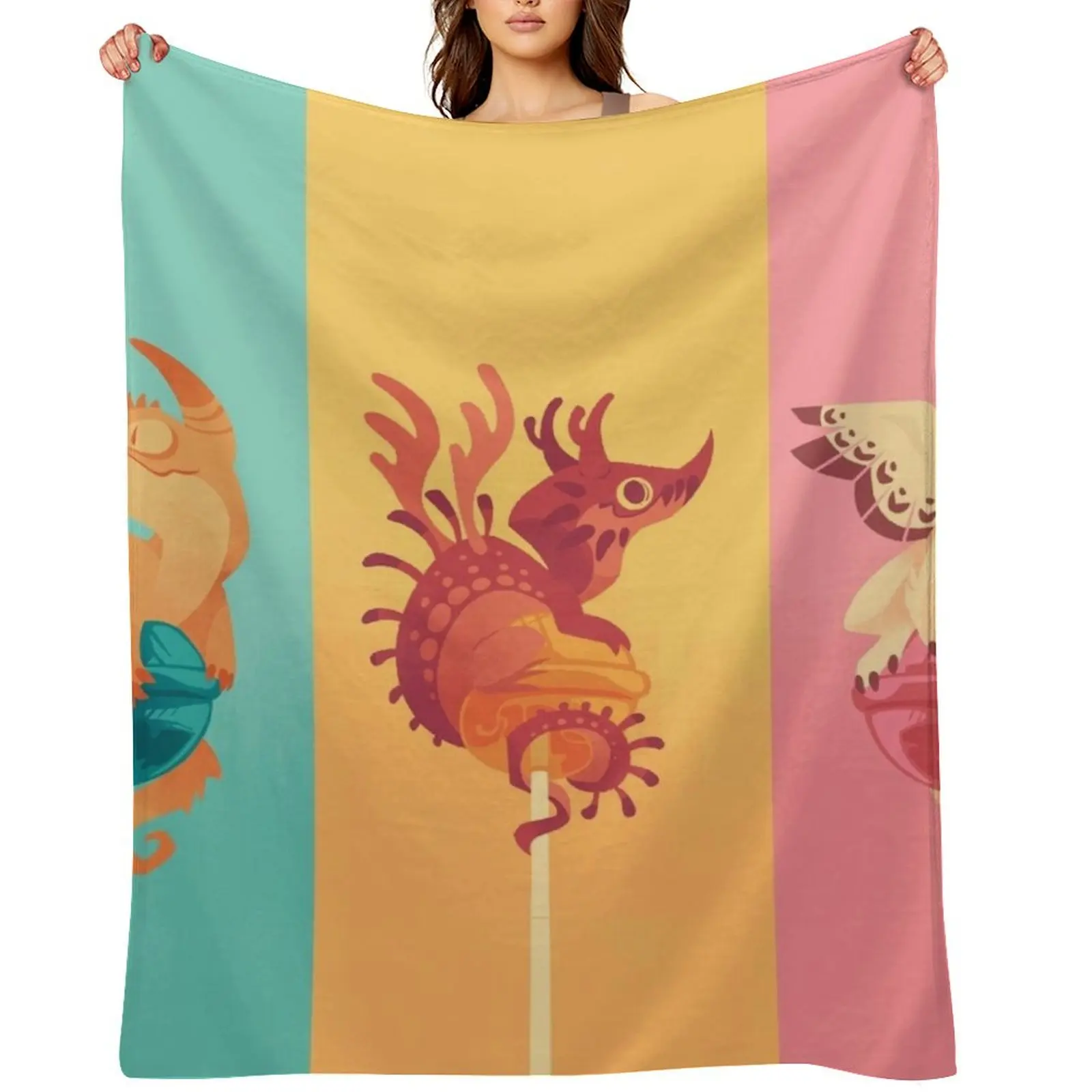 

Dragonpops assorted pack Throw Blanket Custom Thin Summer warm winter Blankets
