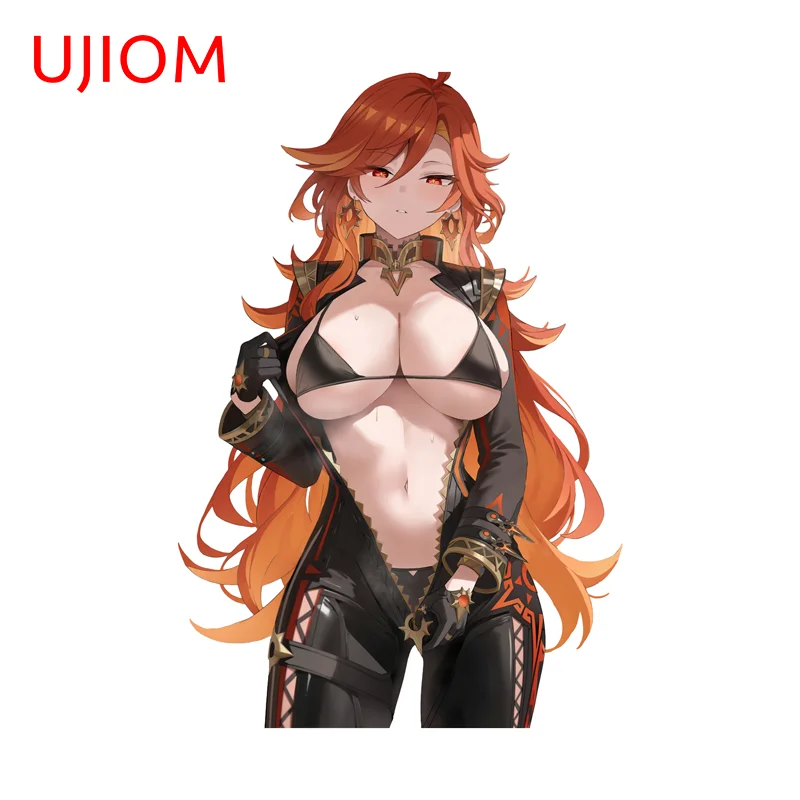 UJIOM Seductive Genshin Impact Mavuika Wall Sticker Fashion Attractive Eye Catching Graffiti Decal Adhesive Amusing Wallpapers