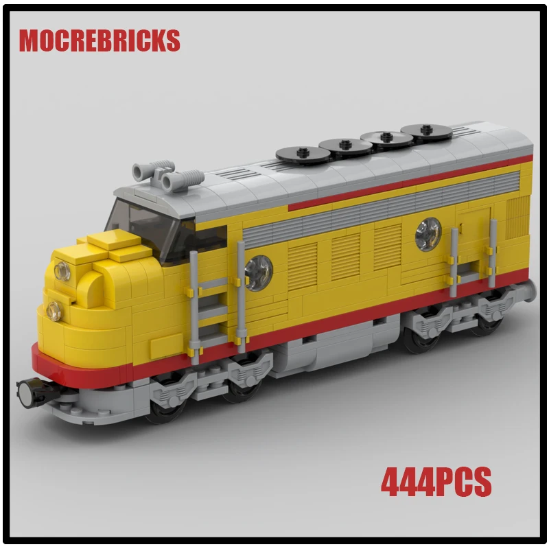 Urban Railway Motor Trains Sets Freight Pacific Locomotive With Carriage Technology Building Block Toys Puzzle Kid‘s Bricks Gift