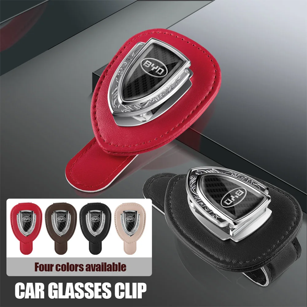 Car Eyeglass Holder Glasses Storage Clips Auto Interior Accessories For BYD Tang Atto3 Yuan Plus Seal Song Dolphin Sealion Shark