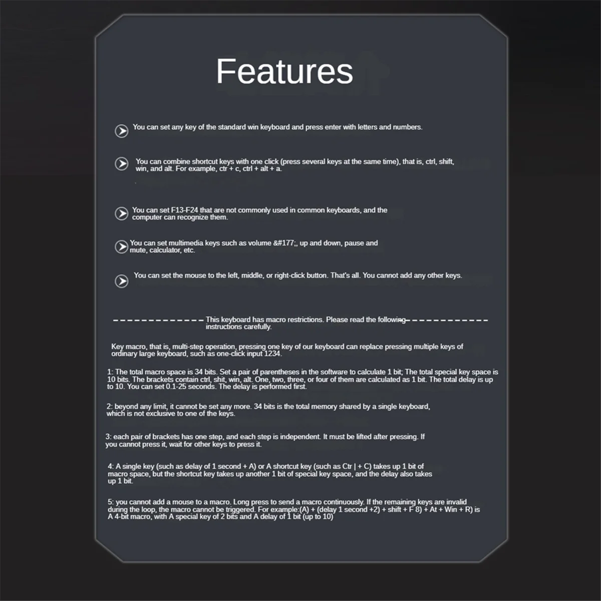 لوحة مفاتيح صغيرة مخصصة من ONGE مكونة من مفتاحين RGB Macro OSU لوحة مفاتيح ميكانيكية قابلة للبرمجة لأعمال الألعاب، أبيض من النوع A